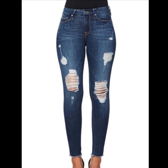 Good American Denim - Good American Good Legs Jeans GAGLRE899 Blue 003 Size 4 stretchy!